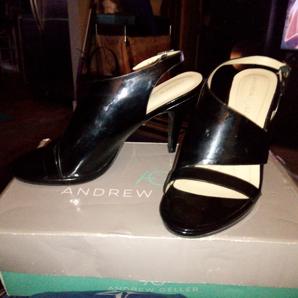 Andrew Geller Women's Heels Black size 9-1/2